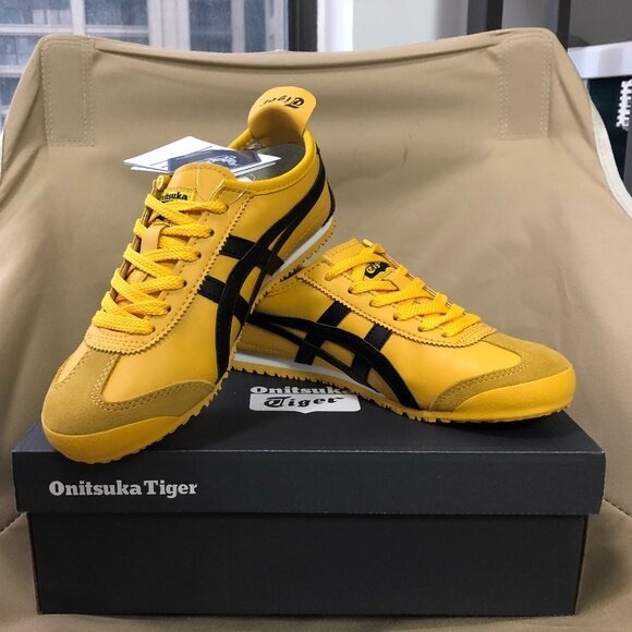 Onitsuka Tiger by Asics Yellow and Black Sneakers - Picture 7 of 9